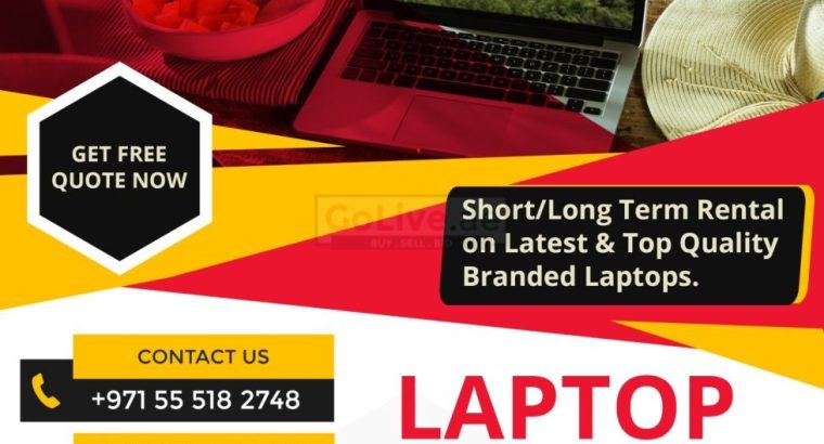 Long Term & Short Term Laptop Rental across the UAE