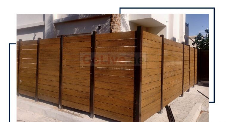 WPC Fence Suppliers in Dubai Sharjah Abu Dhabi UAE | WPC Fence installation in UAE | WPC Fence contractor in Dubai