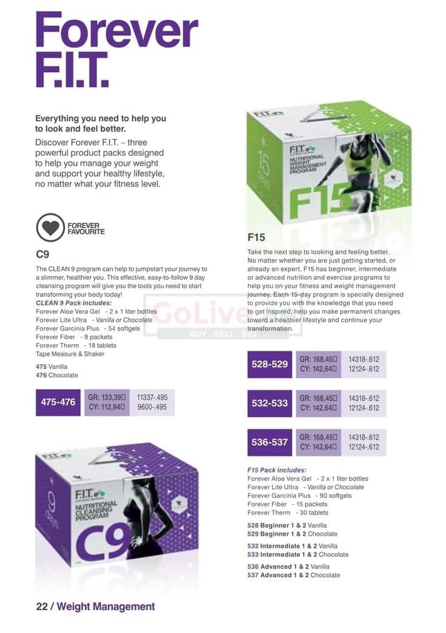 Foreverliving Producut C9 Body cleanse