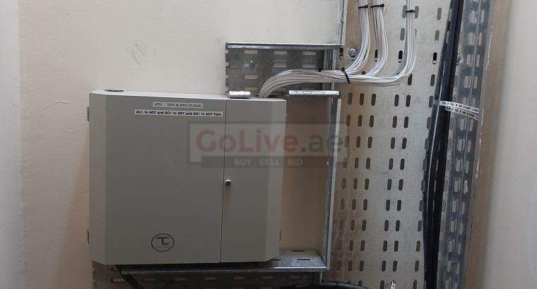 Fiber splicing structure cabling