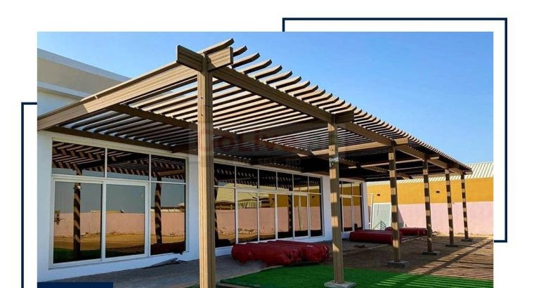 WPC Pergola Suppliers in Dubai | WPC ( Wood Plastic Composite ) Pergola Manufacture in Dubai UAE