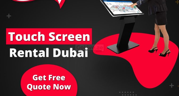 Interactive Touch Screen Rental Panels for Events in UAE