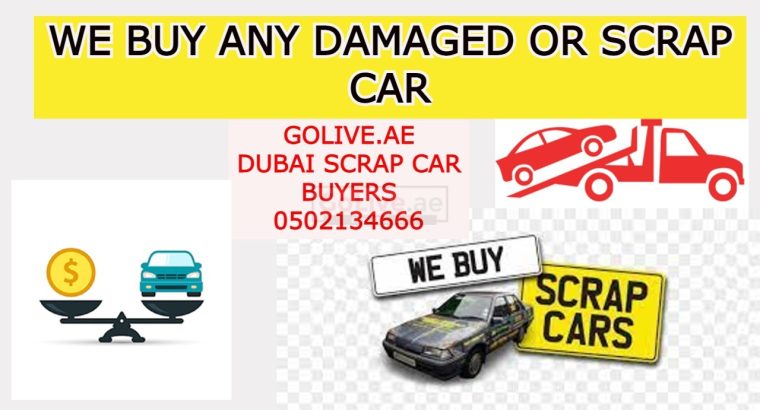 We buy any damaged or scrap car