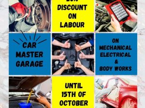 20% DISCOUNT ON LABOUR ON MECHANICAL ELECTRICAL AND BODY WORKS