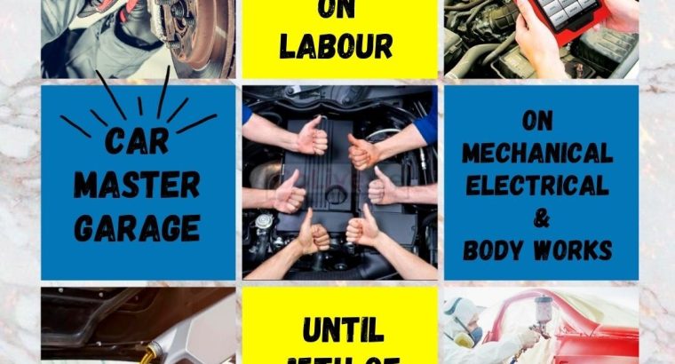 20% DISCOUNT ON LABOUR ON MECHANICAL ELECTRICAL AND BODY WORKS