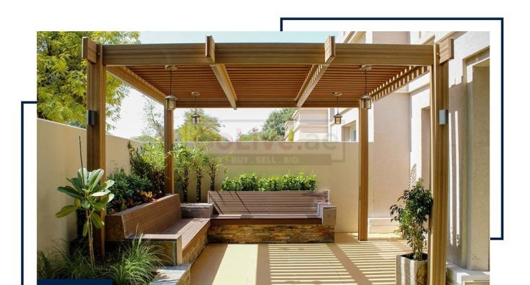 WPC Pergola Suppliers in Dubai | WPC ( Wood Plastic Composite ) Pergola Manufacture in Dubai, Abu Dhabi, Sharjah UAE