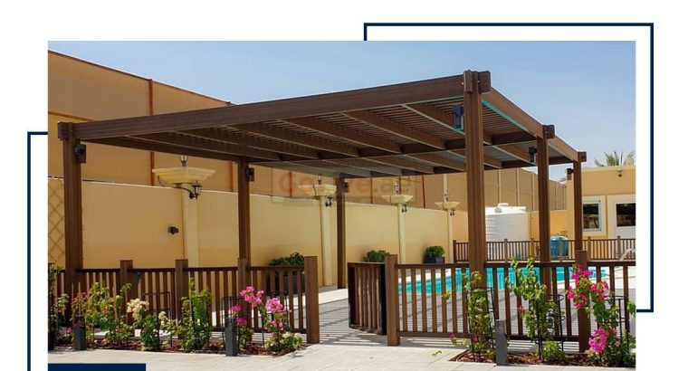 WPC Pergola Suppliers in Dubai | WPC ( Wood Plastic Composite ) Pergola Manufacture in Dubai, Abu Dhabi, Sharjah UAE