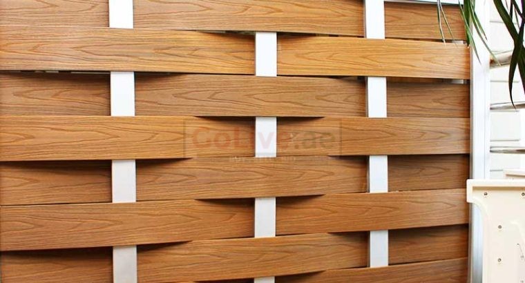 WPC Fence in Dubai | WPC Woven Fence design in Dubai | WPC Fence suppliers in Dubai UAE | WPC Wall mounted Fence in UAE
