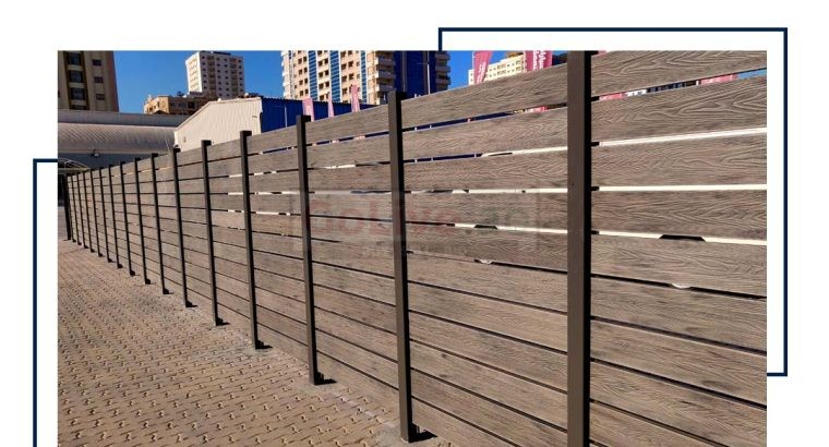 WPC Fence in Dubai | WPC Woven Fence design in Dubai | WPC Fence suppliers in Dubai UAE | WPC Wall mounted Fence in UAE