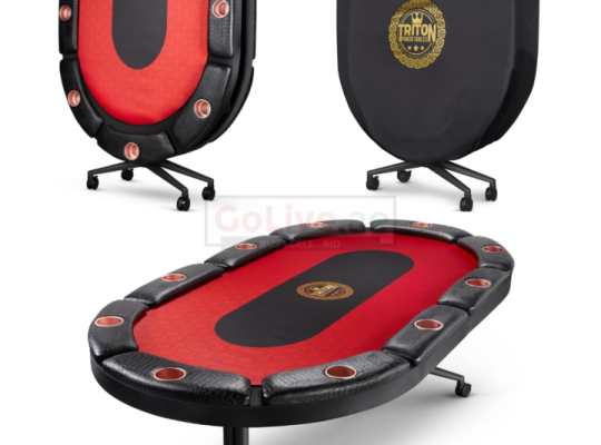 Triton 90″ Premium Folding 10 Player Card Table