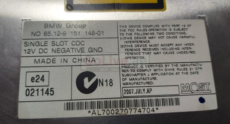 MINI COOPER 2006 TO 2013 CD PLAYER PART NO E24021145 ( MINI COOPER GENUINE USED PARTS )