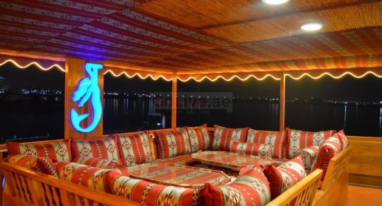 Dhow Cruise Tour & Dinner In World Largest Handmade Dhow Cruise on Dubai Creek