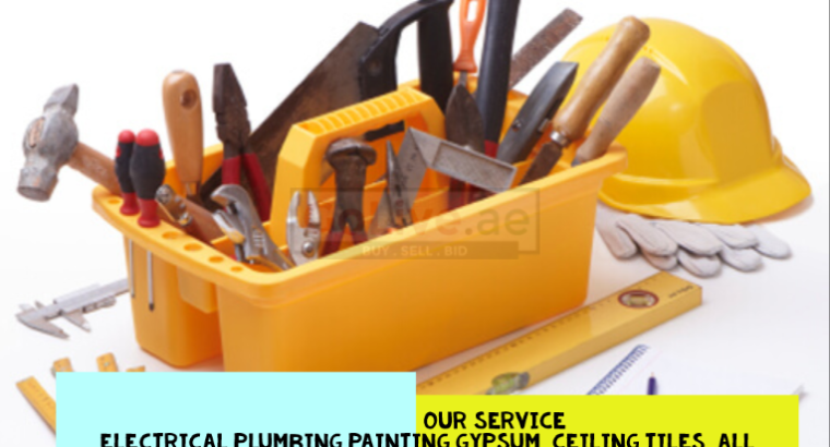 ELECTRICAL,PLUMBING,PAINTING,GYPSUM.