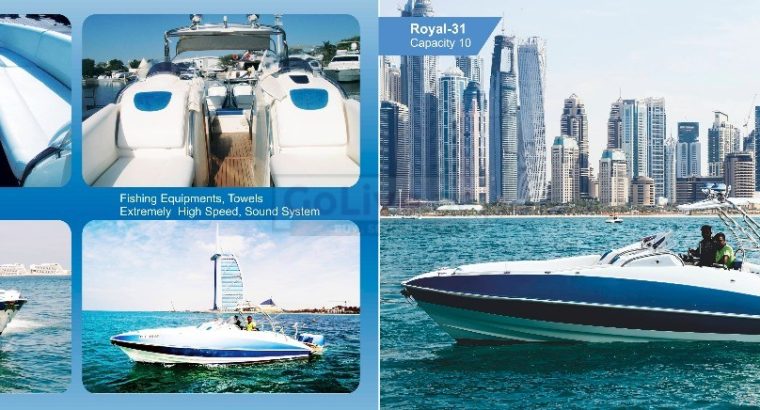 31 ft Speed Boat for Rent