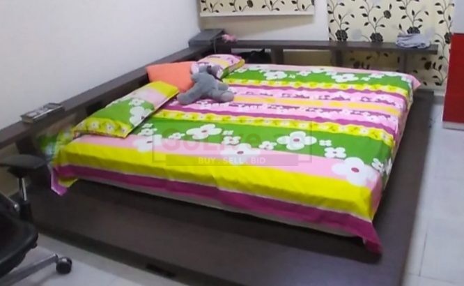 Low frame bed with mattress. Urgent sale