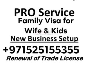 FAMILY VISA SERVICES For WIFE and Kids PRO SERVICES IN ALL UAE +971525155355