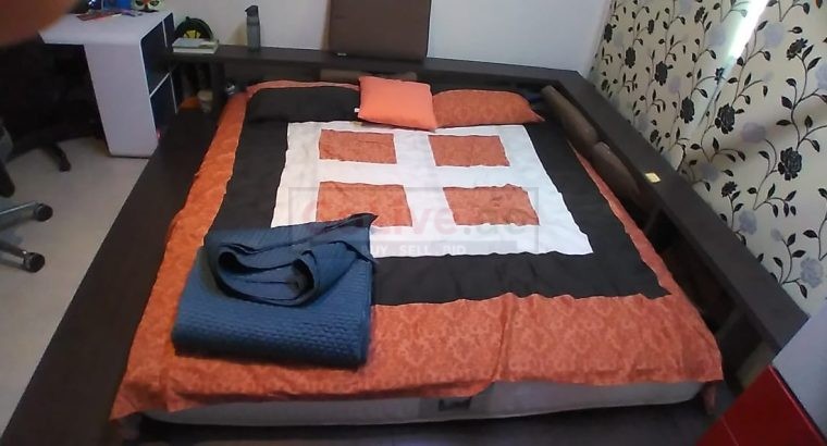 Low frame bed with mattress. Urgent sale