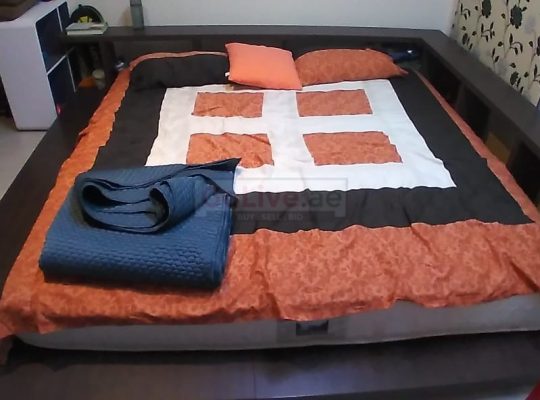 Low frame bed with mattress. Urgent sale