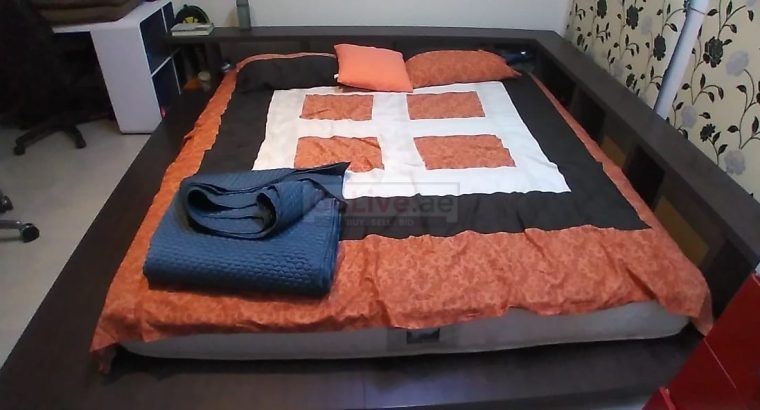 Low frame bed with mattress. Urgent sale