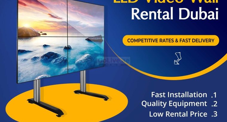 Video Wall Rental Company in Dubai, UAE