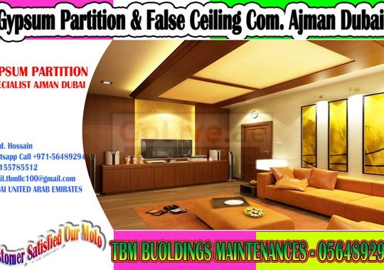 Gypsum Decoration and painting Contractor in all over UAE