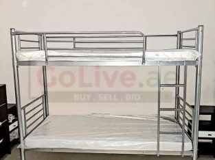 Bunk Bed sliver Colour With Mattress