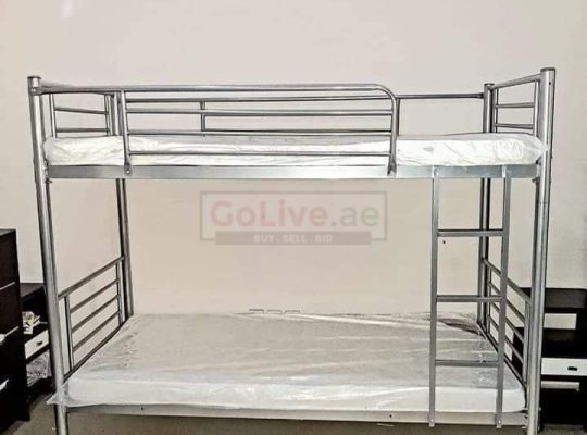 Bunk Bed sliver Colour With Mattress