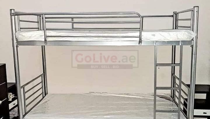 Bunk Bed sliver Colour With Mattress