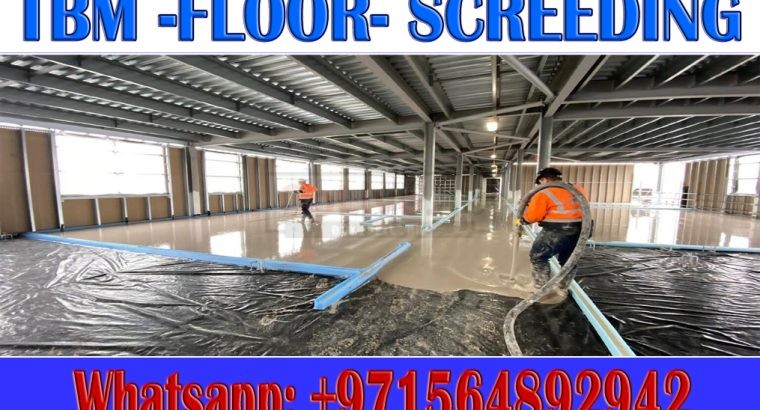 Floor Screeding and Self Leveling Applicator in Ajman Dubai Sharjah