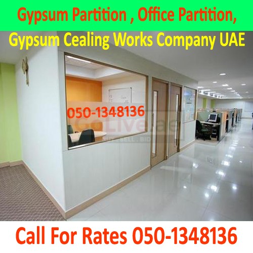 Gypsum Partition and False Ceiling Works Company Sharjah Ajman Dubai