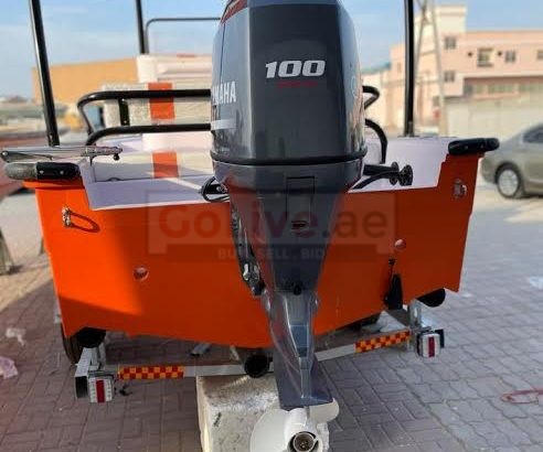 BOAT 20 FEET – BRAND NEW – WITH TRAILER AND CANOPY
