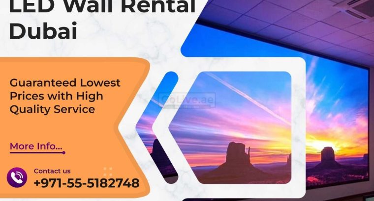 Hire Latest Seamless Video Wall Rentals in Dubai