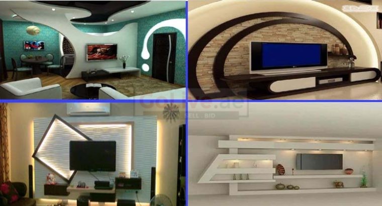 Gypsum ceiling partition work contractor in Dubai Ajman Sharjah