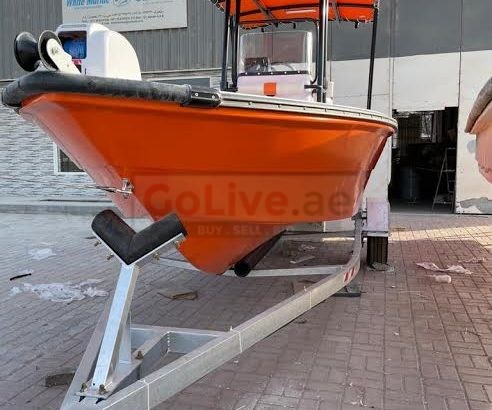 BOAT 20 FEET – BRAND NEW – WITH TRAILER AND CANOPY