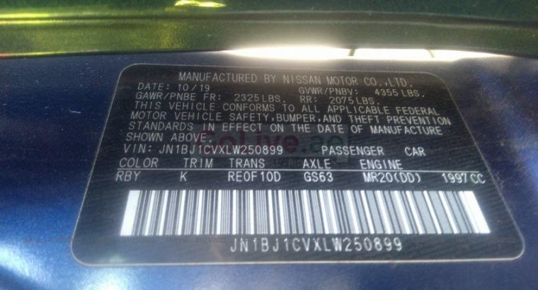 USA IMPORTED 2020 Nissan Rouge SV for sale
