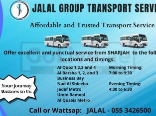 Sharjah to Al quoz,Al Qusais,Al Jadaf metro,Umm Ramool