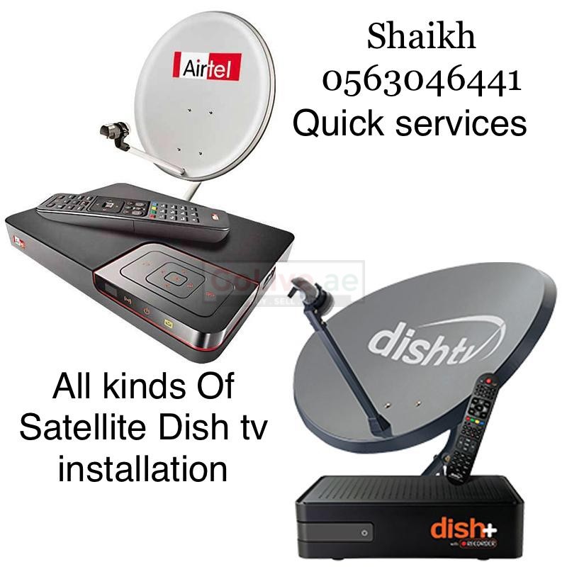 Satellite Dish tv Repair in dubai Airtel Service