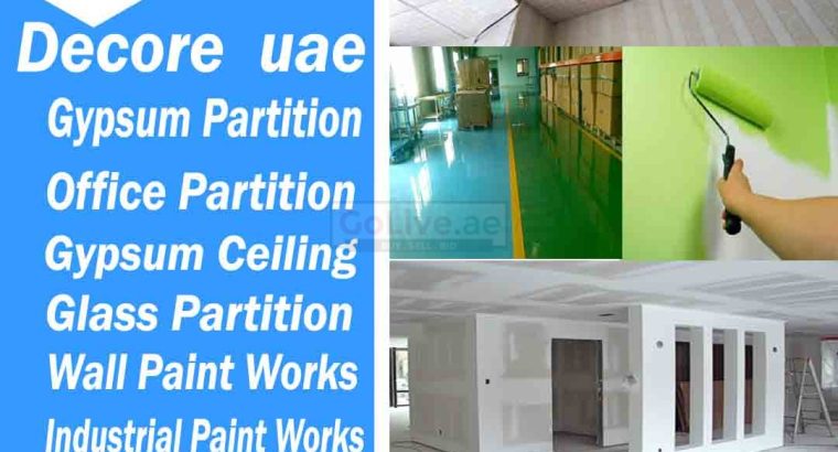 Gypsum Partition Office Room Warehouse Partition Dubai