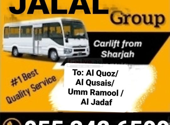 Car lift Sharjah to Dubai- Al Quoz,Creek,Al Jadaf,Umm Ramool,Al Qusais