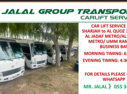 Car lift Sharjah to Dubai