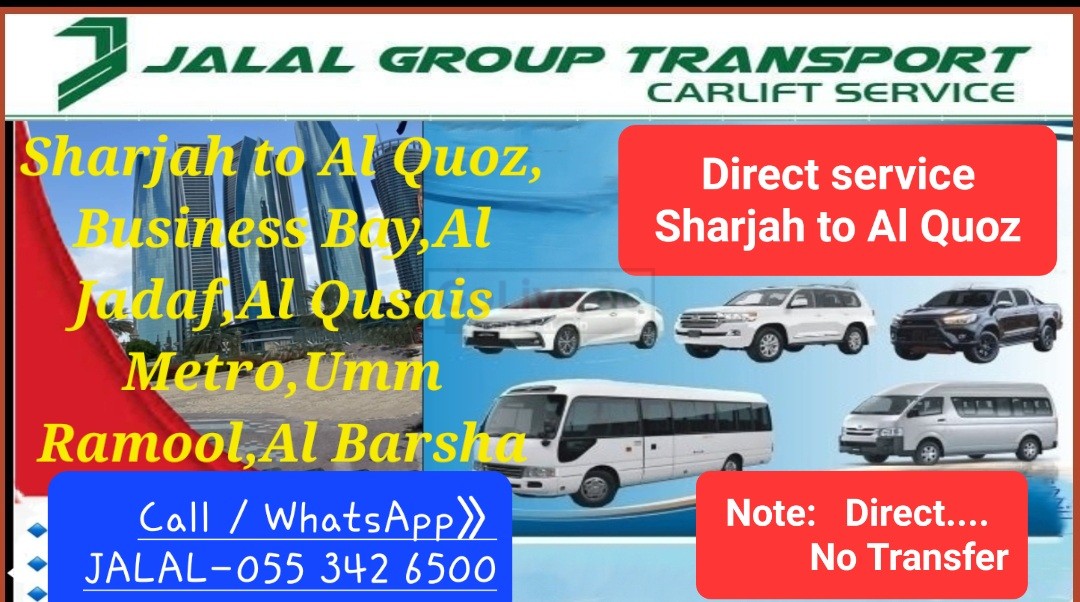 Sharjah to Al Quoz Carlift Service