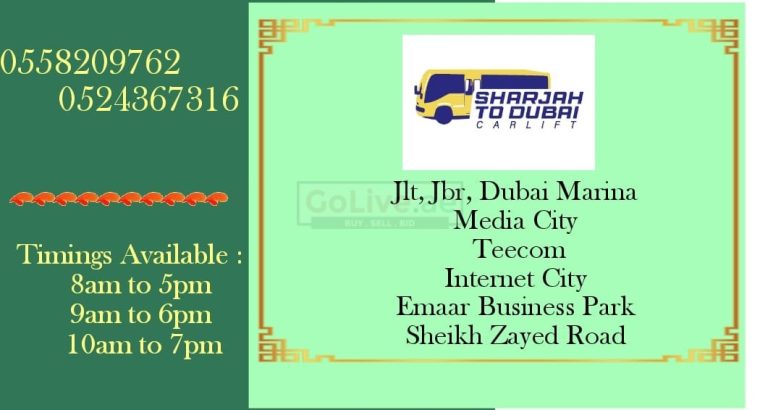 CARLIFT SHARJAH TO DUBAI