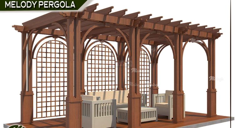 Buy Wooden Pergola At Special Discount in Dubai | Melody Structures UAE