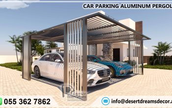 Car Parking Wooden Pergola Uae | Car Parking Aluminum Pergola | Abu Dhabi.
