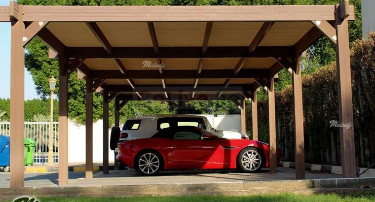 Wooden Car Parking Shade | Car Parking Shade Suppliers in Dubai