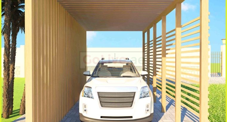Car Parking Wooden Pergola Uae | Car Parking Aluminum Pergola | Abu Dhabi.