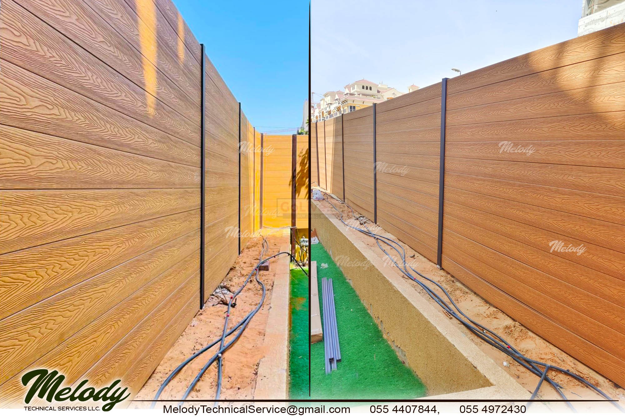 Garden Fencing in Dubai | WPC Fence | Wooden Fence | Fence Suppliers UAE