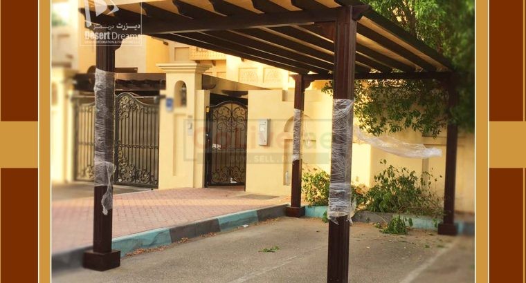 Car Parking Aluminum Shades in Uae | Car Parking Wooden Shades Uae.