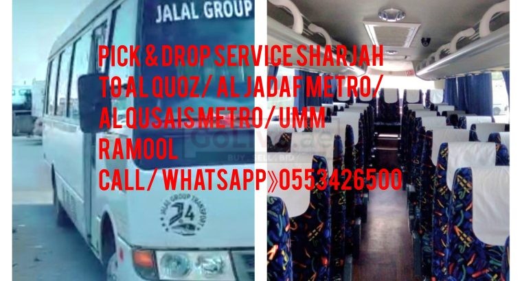Service Sharjah to Dubai Al Quoz
