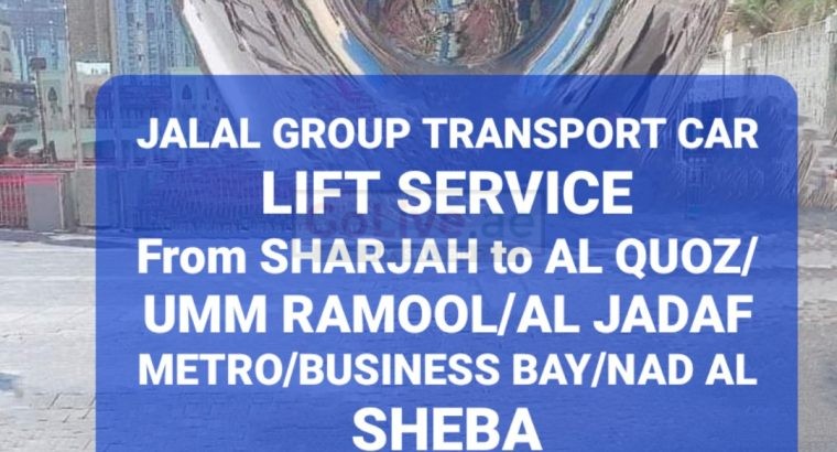 Car lift Service Sharjah to Al Quoz,Business Bay,Creek,Al Jadaf,Imm Ramool,Al Qusais